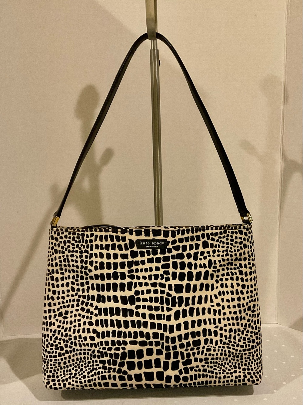 KATE SPADE FAILLE HANDBAG LEATHER STRAP CLASSIC - VINTAGE - PERFECT